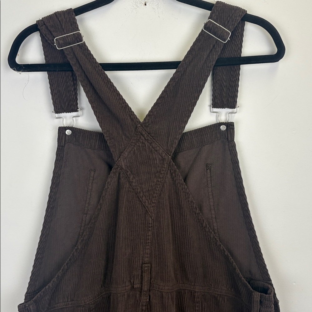 Free People Ziggy Corduroy Shortalls Overalls Brown One Piece Size XL - Picture 7 of 9